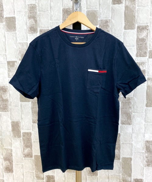 TOMMY HILFIGER(トミーヒルフィガー)の「フラッグアイコン ポケット付きTシャツ ICON SS POKET TEE(Tシャツ/カットソー・メンズ・ホワイト/ネイビー・S/M/L/XL)」の2枚目の写真