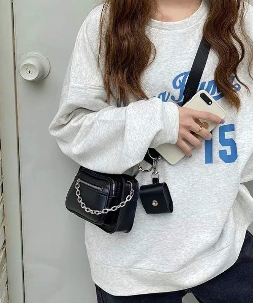 deux amour（ドゥーザムール）の「ウオレットミニBAG（ボディバッグ/ウエストポーチ・レディース・ブラック・FREE(9)）」の5枚目の写真