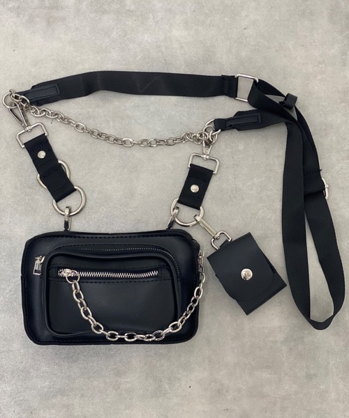 deux amour（ドゥーザムール）の「ウオレットミニBAG（ボディバッグ/ウエストポーチ・レディース・ブラック・FREE(9)）」の7枚目の写真