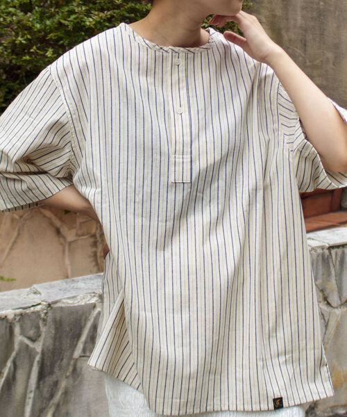 GLOSTER(グロスター)の「【GLOSTER/グロスター】《新定番》ミリタリースリーピングシャツ(シャツ/ブラウス・メンズ・ホワイト/ホワイト系その他/ブルー系その他/ライトパープル・M/L)」の13枚目の写真