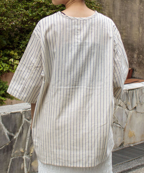 GLOSTER(グロスター)の「【GLOSTER/グロスター】《新定番》ミリタリースリーピングシャツ(シャツ/ブラウス・メンズ・ホワイト/ホワイト系その他/ブルー系その他/ライトパープル・M/L)」の16枚目の写真