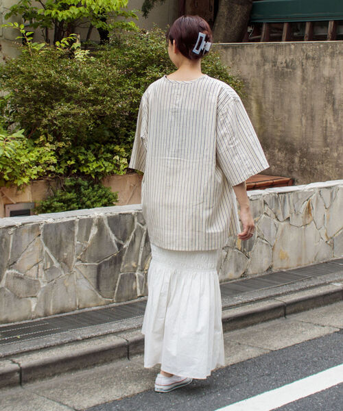 GLOSTER(グロスター)の「【GLOSTER/グロスター】《新定番》ミリタリースリーピングシャツ(シャツ/ブラウス・メンズ・ホワイト/ホワイト系その他/ブルー系その他/ライトパープル・M/L)」の19枚目の写真