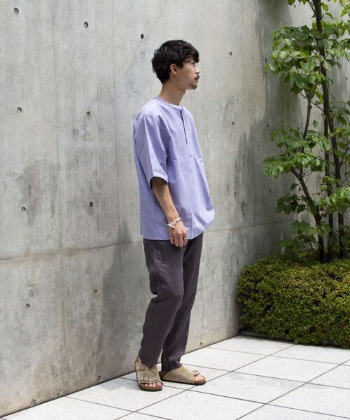 GLOSTER(グロスター)の「【GLOSTER/グロスター】《新定番》ミリタリースリーピングシャツ(シャツ/ブラウス・メンズ・ホワイト/ホワイト系その他/ブルー系その他/ライトパープル・M/L)」の21枚目の写真