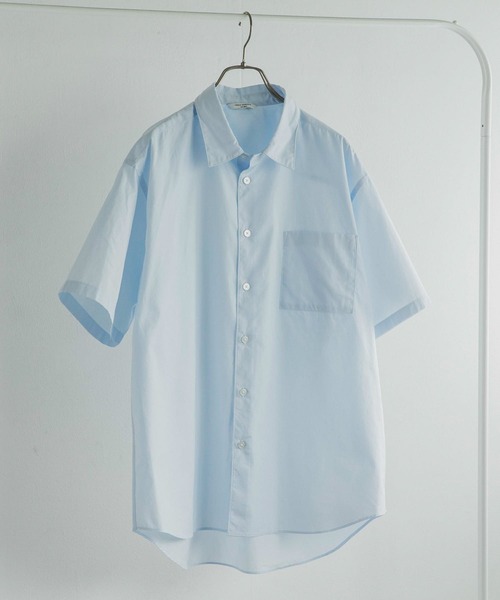 URBAN RESEARCH DOORS（アーバンリサーチドアーズ）の「コットンレギュラーカラーショートスリーブシャツ（シャツ/ブラウス・メンズ・オフホワイト/ピンク/ブルー系その他・MEDIUM/LARGE）」の3枚目の写真
