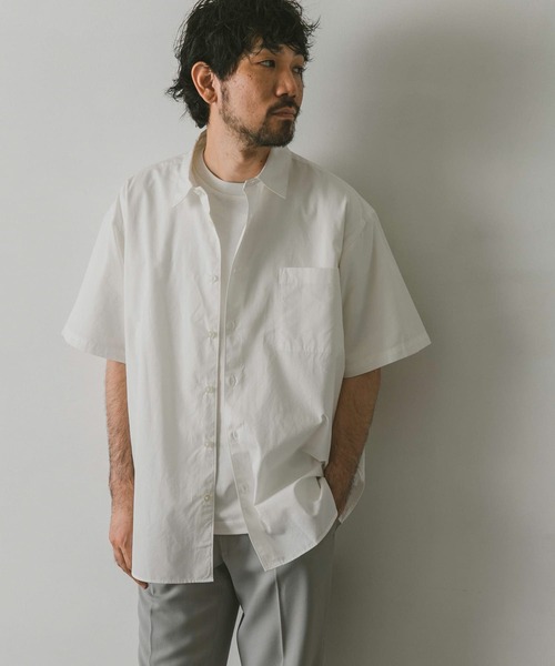 URBAN RESEARCH DOORS（アーバンリサーチドアーズ）の「コットンレギュラーカラーショートスリーブシャツ（シャツ/ブラウス・メンズ・オフホワイト/ピンク/ブルー系その他・MEDIUM/LARGE）」の8枚目の写真
