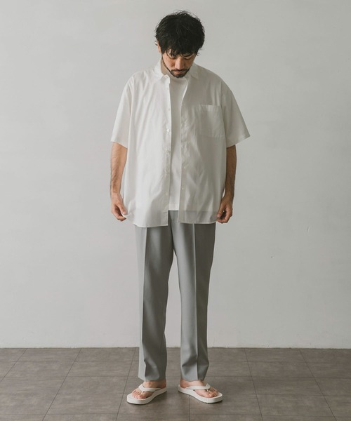 URBAN RESEARCH DOORS（アーバンリサーチドアーズ）の「コットンレギュラーカラーショートスリーブシャツ（シャツ/ブラウス・メンズ・オフホワイト/ピンク/ブルー系その他・MEDIUM/LARGE）」の9枚目の写真