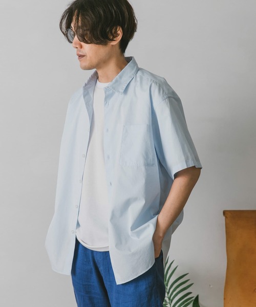 URBAN RESEARCH DOORS（アーバンリサーチドアーズ）の「コットンレギュラーカラーショートスリーブシャツ（シャツ/ブラウス・メンズ・オフホワイト/ピンク/ブルー系その他・MEDIUM/LARGE）」の12枚目の写真