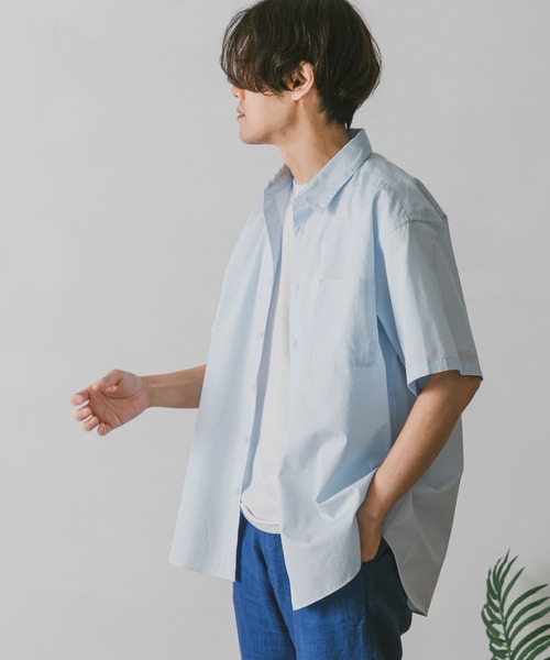 URBAN RESEARCH DOORS（アーバンリサーチドアーズ）の「コットンレギュラーカラーショートスリーブシャツ（シャツ/ブラウス・メンズ・オフホワイト/ピンク/ブルー系その他・MEDIUM/LARGE）」の13枚目の写真