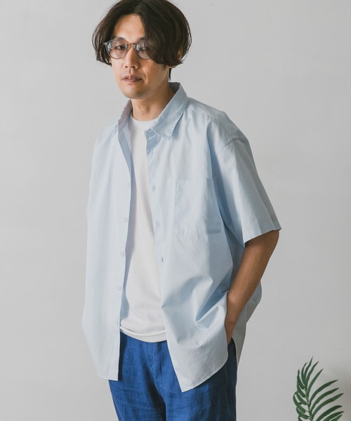 URBAN RESEARCH DOORS（アーバンリサーチドアーズ）の「コットンレギュラーカラーショートスリーブシャツ（シャツ/ブラウス・メンズ・オフホワイト/ピンク/ブルー系その他・MEDIUM/LARGE）」の14枚目の写真