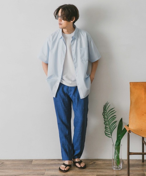 URBAN RESEARCH DOORS（アーバンリサーチドアーズ）の「コットンレギュラーカラーショートスリーブシャツ（シャツ/ブラウス・メンズ・オフホワイト/ピンク/ブルー系その他・MEDIUM/LARGE）」の16枚目の写真