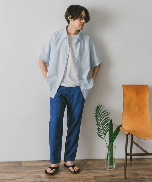 URBAN RESEARCH DOORS（アーバンリサーチドアーズ）の「コットンレギュラーカラーショートスリーブシャツ（シャツ/ブラウス・メンズ・オフホワイト/ピンク/ブルー系その他・MEDIUM/LARGE）」の18枚目の写真