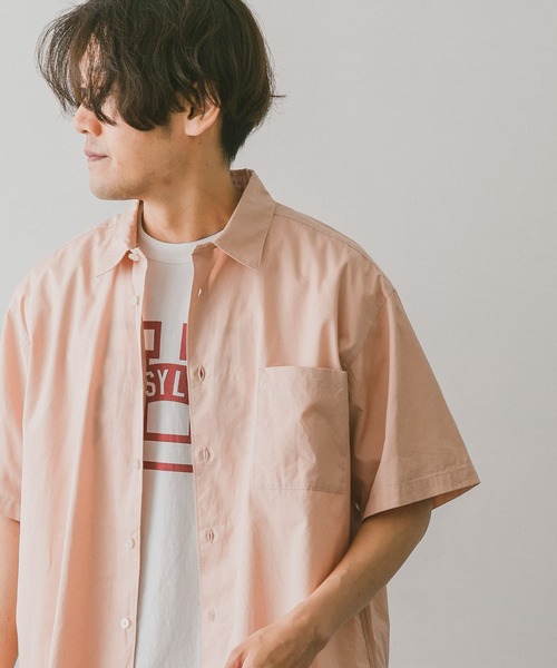URBAN RESEARCH DOORS（アーバンリサーチドアーズ）の「コットンレギュラーカラーショートスリーブシャツ（シャツ/ブラウス・メンズ・オフホワイト/ピンク/ブルー系その他・MEDIUM/LARGE）」の20枚目の写真
