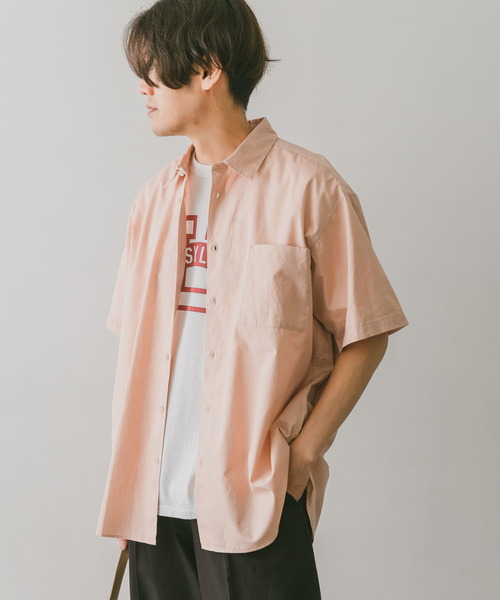 URBAN RESEARCH DOORS（アーバンリサーチドアーズ）の「コットンレギュラーカラーショートスリーブシャツ（シャツ/ブラウス・メンズ・オフホワイト/ピンク/ブルー系その他・MEDIUM/LARGE）」の22枚目の写真