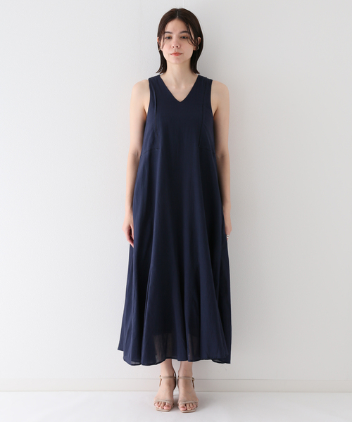 SLOBE IENA（スローブイエナ）の「【INDESTYL/インデスタイ】ノースリーブワンピース（ワンピース・レディース・ベージュ/ネイビー/イエロー・FREE）」の21枚目の写真
