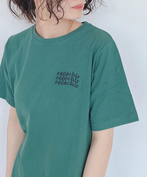 AS KNOW AS plus（アズノゥアズプラス）の「●選んでロゴ シルエット アソート バックプリントＴシャツ（Tシャツ/カットソー・レディース・オフホワイト/ブラック/グリーン/ピンク・FREE）」の5枚目の写真
