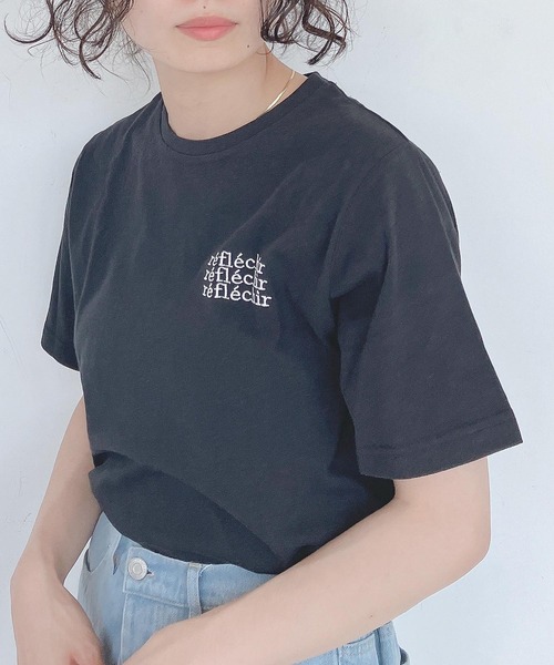 AS KNOW AS plus（アズノゥアズプラス）の「●選んでロゴ シルエット アソート バックプリントＴシャツ（Tシャツ/カットソー・レディース・オフホワイト/ブラック/グリーン/ピンク・FREE）」の9枚目の写真