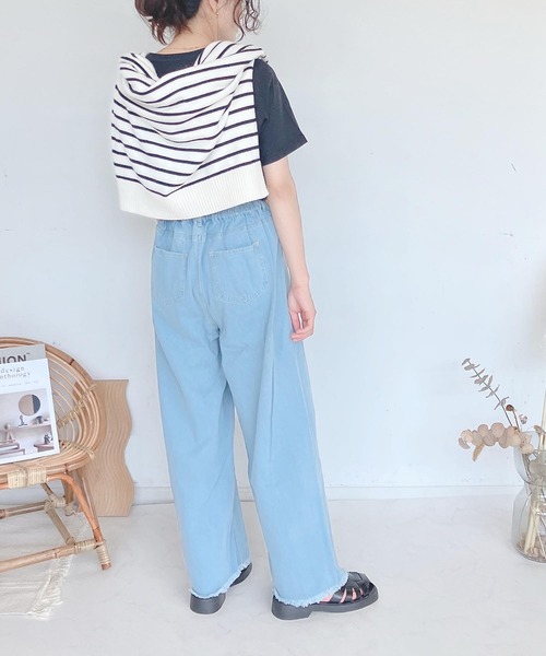 AS KNOW AS plus（アズノゥアズプラス）の「●選んでロゴ シルエット アソート バックプリントＴシャツ（Tシャツ/カットソー・レディース・オフホワイト/ブラック/グリーン/ピンク・FREE）」の20枚目の写真