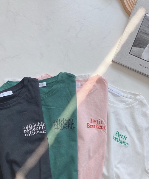 AS KNOW AS plus（アズノゥアズプラス）の「●選んでロゴ シルエット アソート バックプリントＴシャツ（Tシャツ/カットソー・レディース・オフホワイト/ブラック/グリーン/ピンク・FREE）」の6枚目の写真