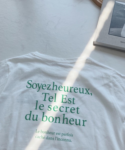 AS KNOW AS plus（アズノゥアズプラス）の「●選んでロゴ シルエット アソート バックプリントＴシャツ（Tシャツ/カットソー・レディース・オフホワイト/ブラック/グリーン/ピンク・FREE）」の10枚目の写真