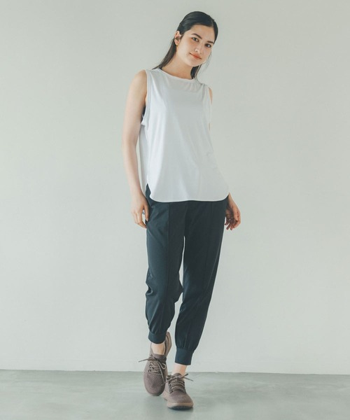 HEREIAM(ヘレイアム)の「【HEREIAM】撥水/シルキーツイルジョグパンツ(その他パンツ・レディース・ブラック/ブラウン系その他・SMALL/MEDIUM)」の6枚目の写真