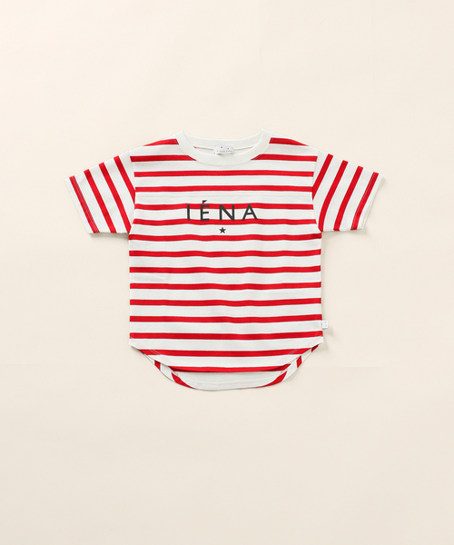 IENA ENFANT（イエナアンファン）の「《追加》【BASIC】ボーダーエトワールロゴ半袖Tシャツ kids（90‐140cm）（Tシャツ/カットソー・キッズ・ネイビー/レッド・SMALL/MEDIUM/LARGE）」の7枚目の写真