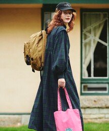 FREAK'S STORE | バルーンスリーブマキシワンピース(シャツワンピース)