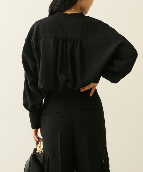 journal standard L'essage(ジャーナルスタンダードレサージュ)の「ダブルヨークシャツ(シャツ/ブラウス・レディース・ブラック/アイボリー・FREE)」の16枚目の写真