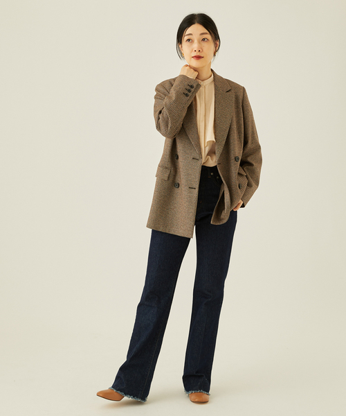 journal standard L'essage(ジャーナルスタンダードレサージュ)の「ダブルヨークシャツ(シャツ/ブラウス・レディース・ブラック/アイボリー・FREE)」の18枚目の写真