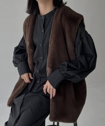 hellam | フェイクファーベスト(ベスト)