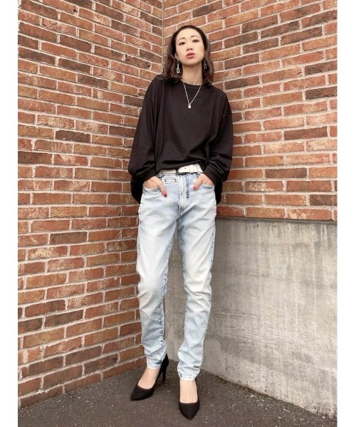 BACK NUMBER（バックナンバー）の「【BACK NUMBER】ビッグシルエットヘビーウェイトロンＴ（Tシャツ/カットソー・メンズ・グリーン/ブラック/オレンジ/ホワイト/グレー/ブルー/ライトグリーン・M/S/L/XL/LARGE/MEDIUM/X-LARGE/SMALL）」の15枚目の写真