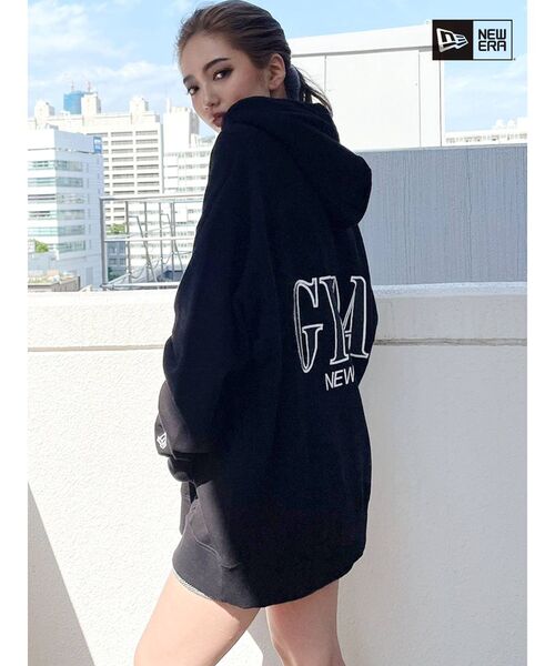 GYDA（ジェイダ）の「GYDA×NEW ERA BackLogo Big フーディー（Tシャツ/カットソー・レディース・オフホワイト/ブラック・LARGE）」の11枚目の写真