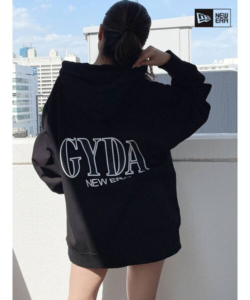 GYDA（ジェイダ）の「GYDA×NEW ERA BackLogo Big フーディー（Tシャツ/カットソー・レディース・オフホワイト/ブラック・LARGE）」の12枚目の写真