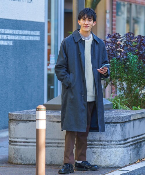 coen（コーエン）の「コーデュロイバンドカラーシャツ（シャツ/ブラウス・メンズ・その他1/ネイビー/グレー/ダークブラウン/ブラウン/ベージュ・M/XL/L/S）」の10枚目の写真