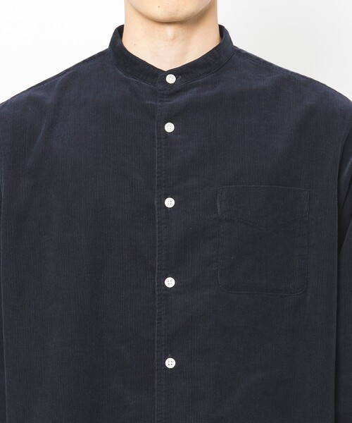 coen（コーエン）の「コーデュロイバンドカラーシャツ（シャツ/ブラウス・メンズ・グレー/ダークブラウン/ブラウン/ベージュ/ネイビー/その他1・L/M/XL/S）」の18枚目の写真