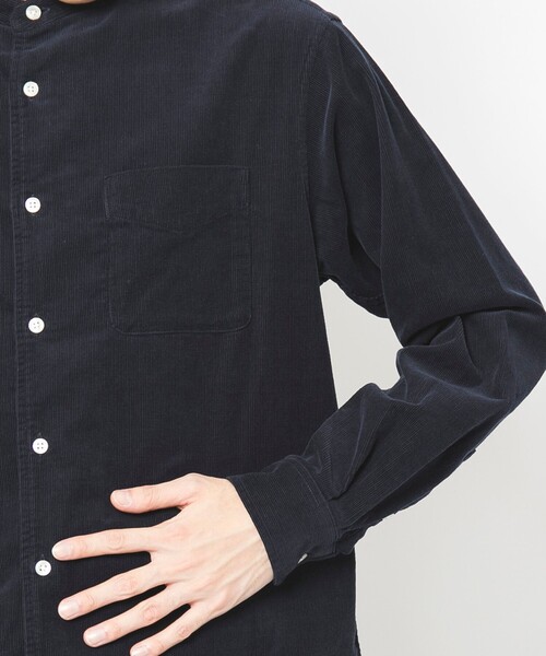 coen（コーエン）の「コーデュロイバンドカラーシャツ（シャツ/ブラウス・メンズ・グレー/ダークブラウン/ブラウン/ベージュ/ネイビー/その他1・L/M/XL/S）」の17枚目の写真
