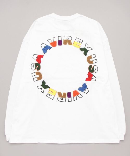 AVIREX（アヴィレックス）の「【直営店限定】サークル ロゴ Ⅱ / LONG SLEEVE T-SHIRT/ ロング スリーブ Tシャツ / AVIREX / アヴィレックス（Tシャツ/カットソー・メンズ・ホワイト/ブラック/ブラウン/グリーン・M/L）」の15枚目の写真