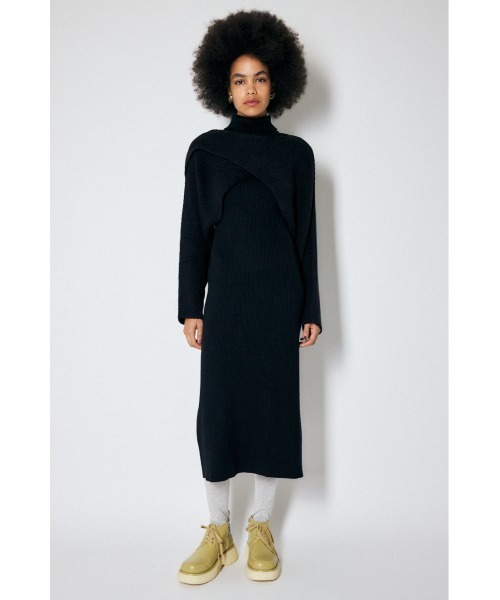 MOUSSY（マウジー）の「SWITCHING RIB KNIT ドレス（ワンピース