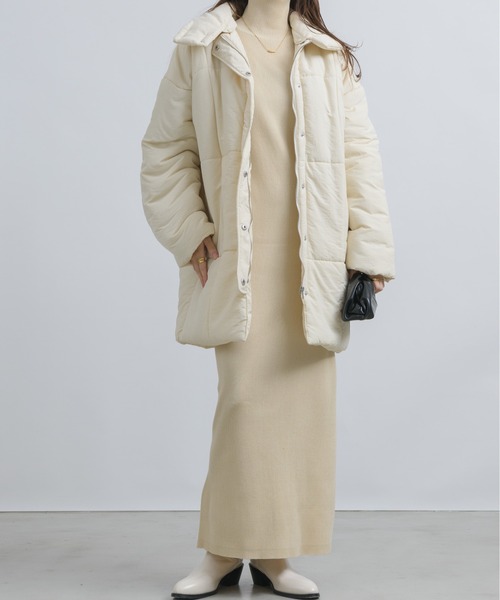 NEUNA(ヌナ)の「2WAYアームカットタートルリブニット/ロングワンピース(ワンピース・レディース・ブラウン/アイボリー/ブラック・SMALL/FREE)」の20枚目の写真