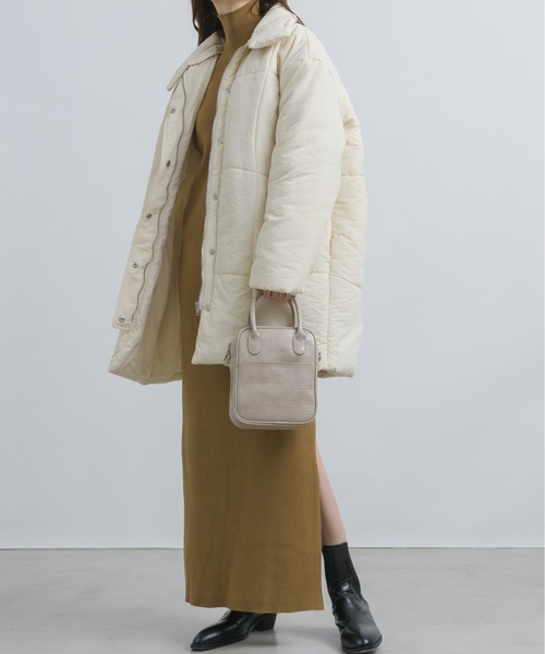 NEUNA(ヌナ)の「2WAYアームカットタートルリブニット/ロングワンピース(ワンピース・レディース・ブラウン/アイボリー/ブラック・SMALL/FREE)」の12枚目の写真