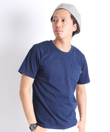 Denime | INDIGO CREW NECK TEE(Tシャツ/カットソー)