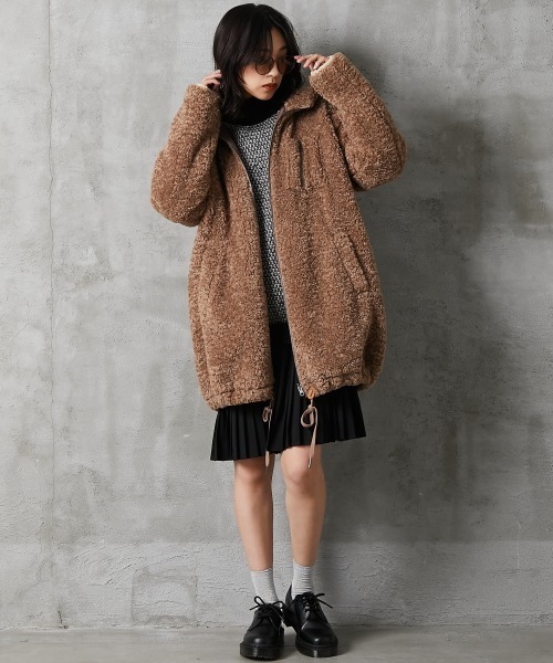 GEVS.(ジェイヴィス)の「<大きいサイズ> ミックス編ハイネックニットプルオーバー GEVS.(ニット/セーター・レディース・ブラック系/ネイビー系/アイボリー系・L~LL/3L~4L/5L~6L)」の4枚目の写真