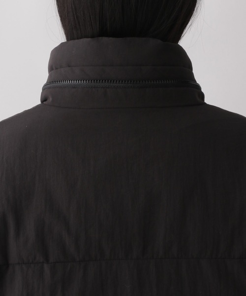 LOWRYS FARM（ローリーズファーム）の「エアサーマルフードブルゾン　298034（ライダースジャケット・レディース・アイボリー/ブラック・FREE）」の13枚目の写真