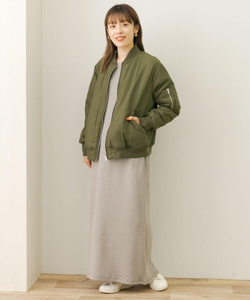URBAN RESEARCH Sonny Label(アーバンリサーチサニーレーベル)の「ウォームカットリブワンピース(ワンピース・レディース・チャコールグレー/モカ・FREE)」の11枚目の写真