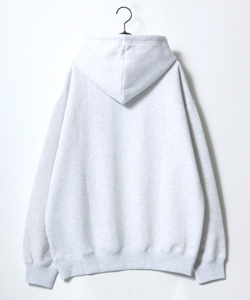 VISION STREET WEAR（ヴィジョンストリートウェア）の「VISION STREET WEAR/ヴィジョンストリートウエア ビッグシルエット 裏起毛 タギングロゴ ワッペン刺繍 スウェット パーカー（パーカー・メンズ・ネイビー/ライトグレー/ブラック/ブルー・M/L/LL）」の10枚目の写真