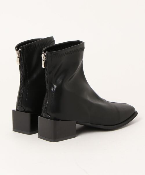 ap retro（アプレトロ）の「スクエアトゥブーツ（ブーツ・レディース・ブラウン/ブラック・MEDIUM/LARGE）」の9枚目の写真