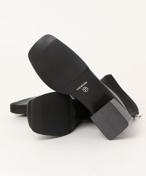 ap retro（アプレトロ）の「スクエアトゥブーツ（ブーツ・レディース・ブラウン/ブラック・MEDIUM/LARGE）」の10枚目の写真