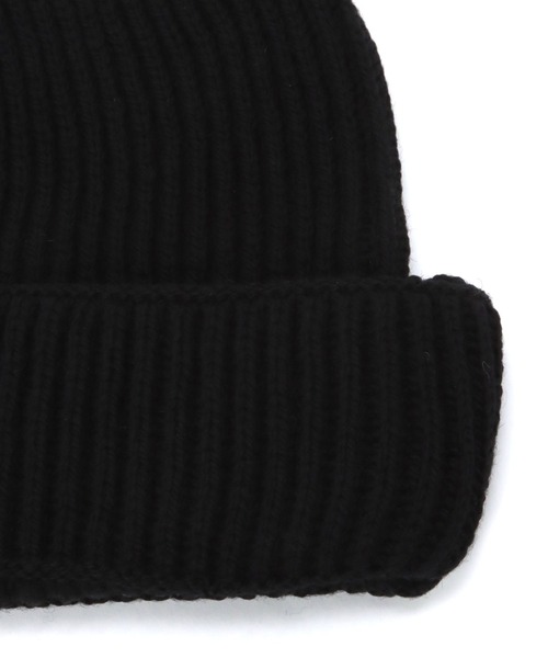 A part by（アパートバイ）の「【Oldderby Knitwear/オールドダービーニットウェア】ニットキャップ（ニットキャップ/ビーニー・レディース・ブラック/ネイビー・FREE）」の5枚目の写真