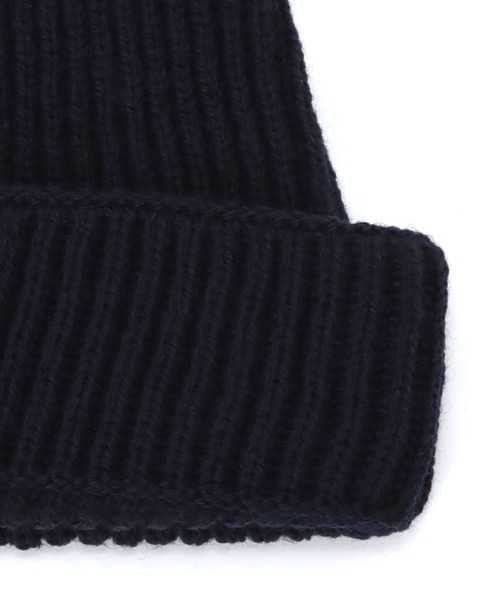 A part by（アパートバイ）の「【Oldderby Knitwear/オールドダービーニットウェア】ニットキャップ（ニットキャップ/ビーニー・レディース・ブラック/ネイビー・FREE）」の7枚目の写真