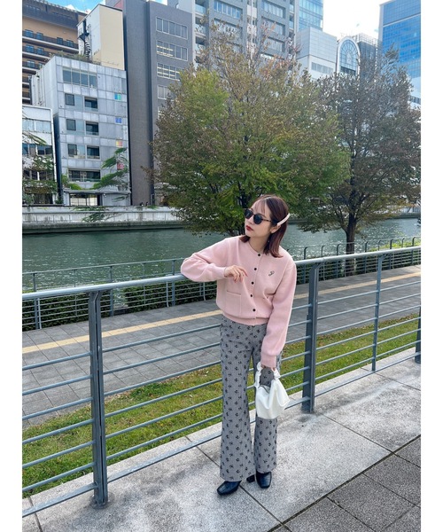 JUMELLE（ジュメロ）の「ブーケチェックパンツ（スラックス・レディース・ブラック・SMALL/MEDIUM）」の5枚目の写真