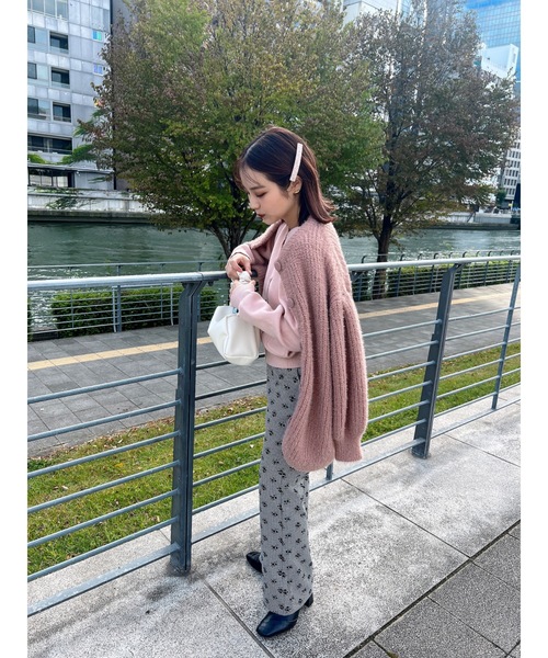 JUMELLE（ジュメロ）の「ブーケチェックパンツ（スラックス・レディース・ブラック・SMALL/MEDIUM）」の6枚目の写真